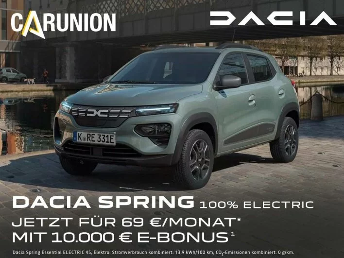 Der Dacia Spring mit 10.000 € Elektrobonus